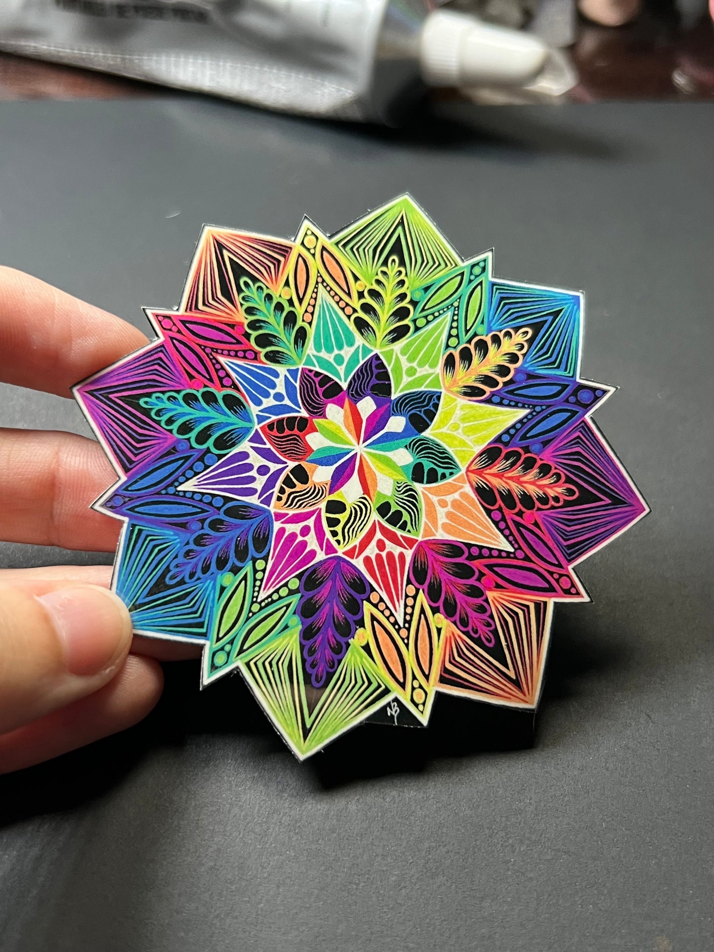 The Rainbow Flower (sticker)