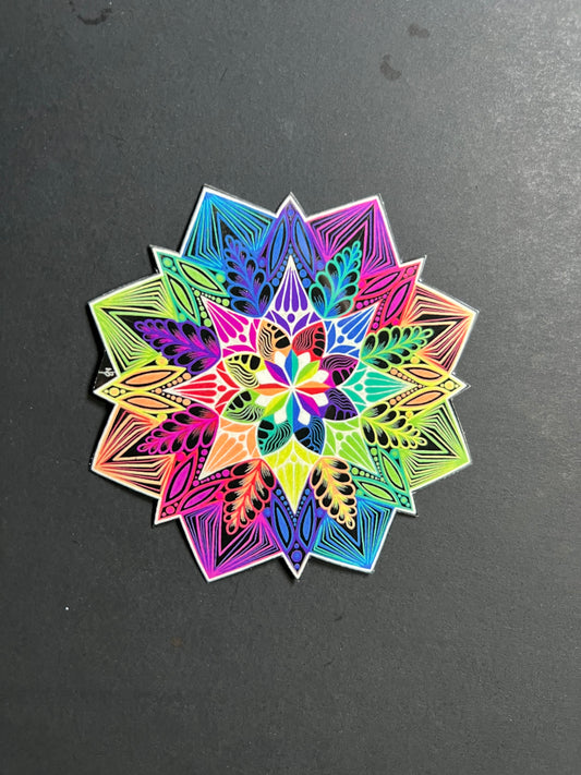 The Rainbow Flower (sticker)